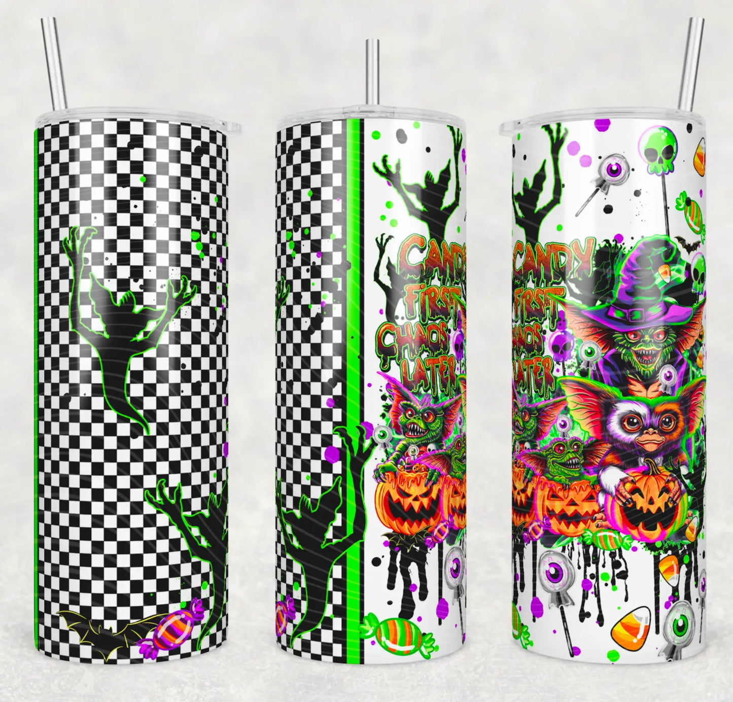 Spooky Gremlin Tumbler – Creepy, Cute & a Little Chaotic