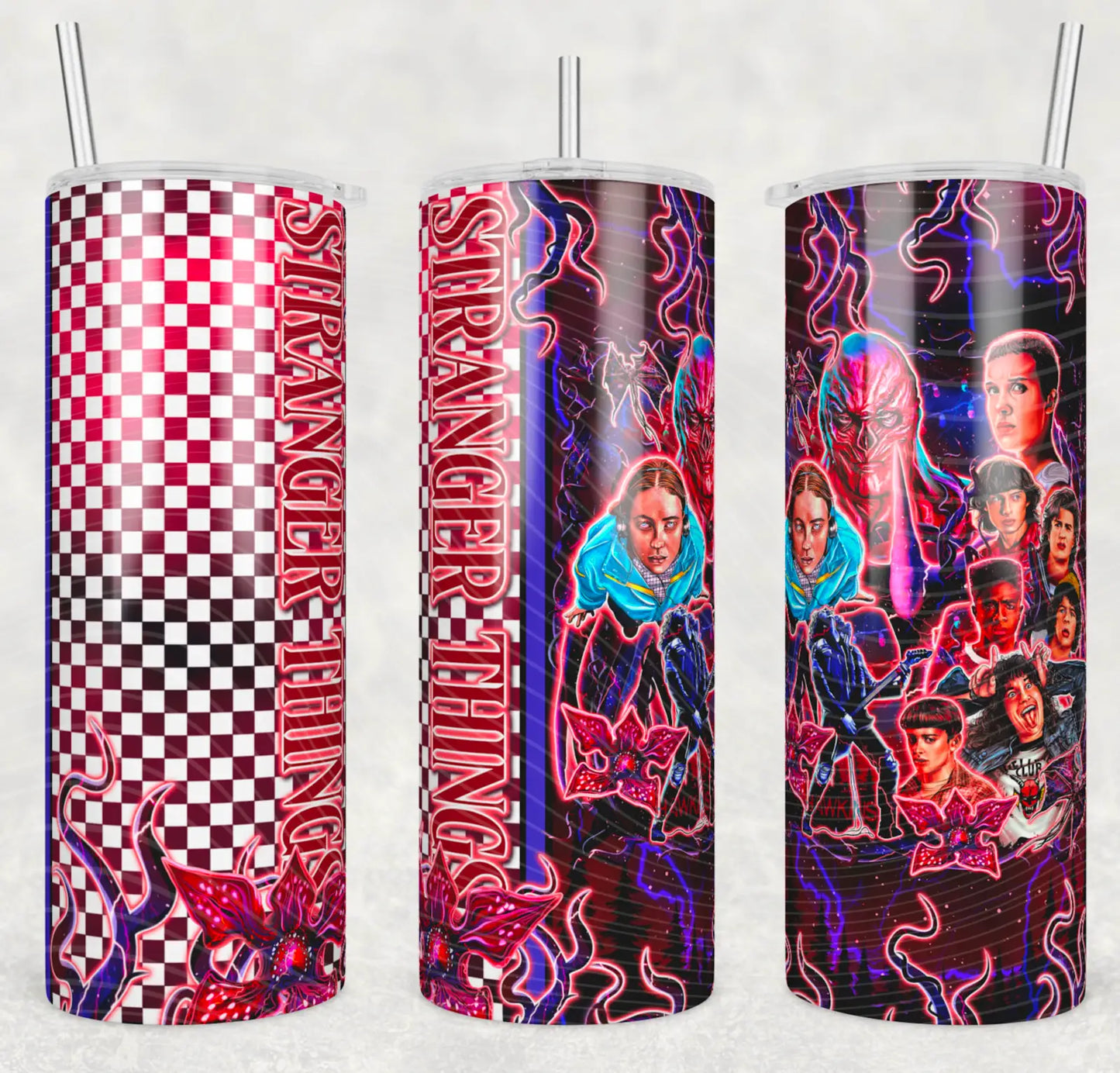 Hawkins Crew-Inspired Tumbler – For the Brave, the Weird & the Upside Down Ready