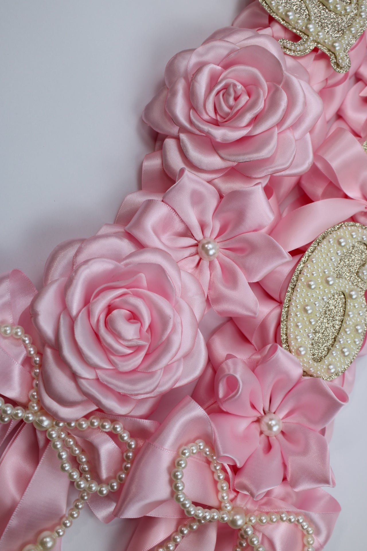 Pink Coquette Graduation Lei