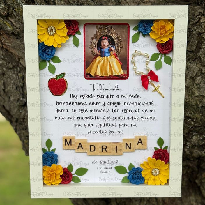 Baptism Proposal Shadowbox - Madrina