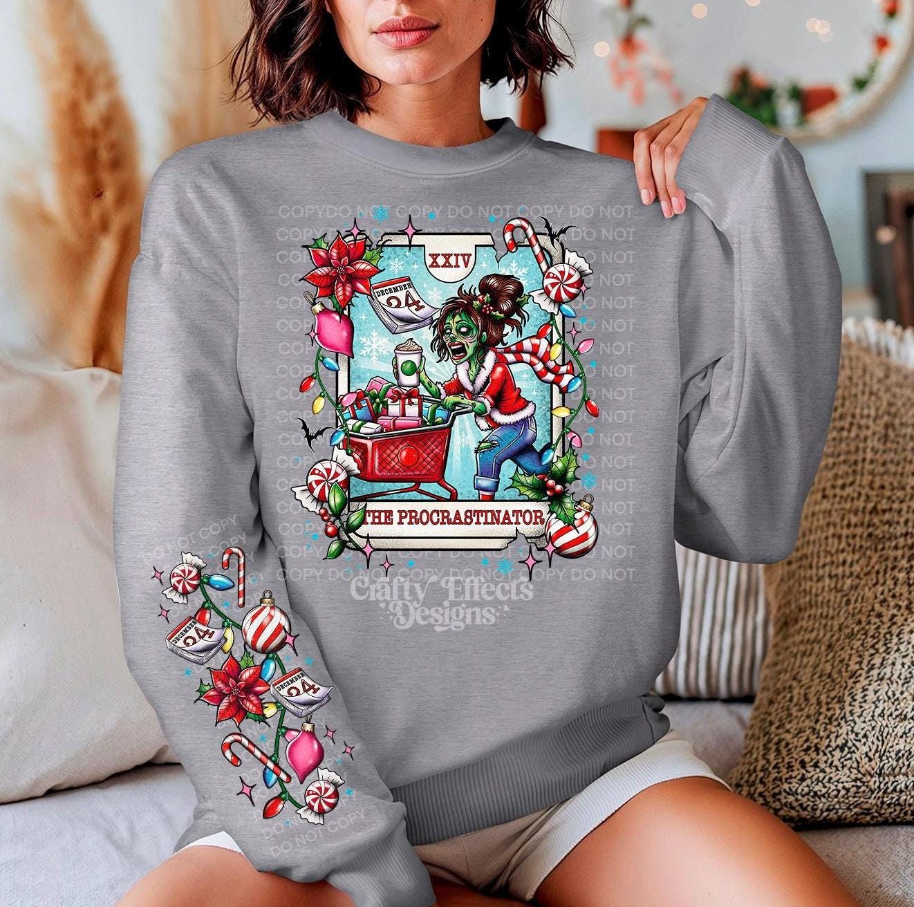 Procrastinato Christmas Crewneck