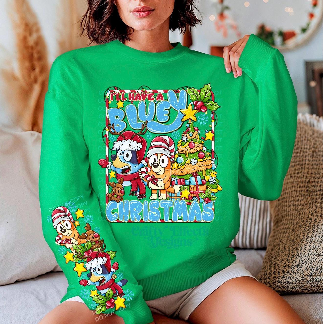 Blue Christmas Crewneck