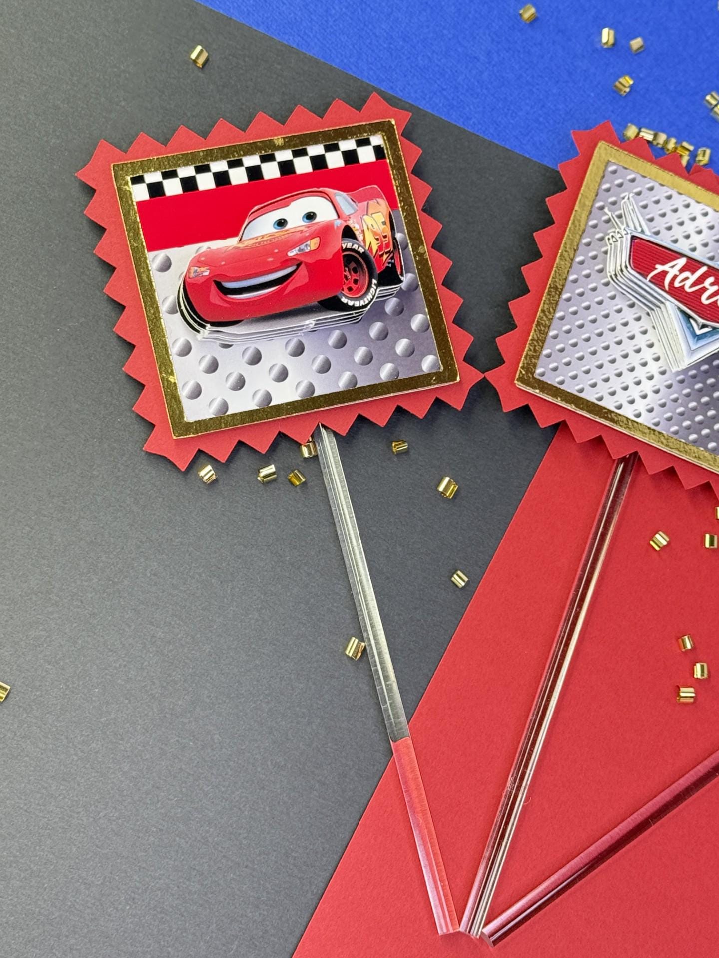 CARS Cupcake Toppers CARS Party Decor cake topper cars party