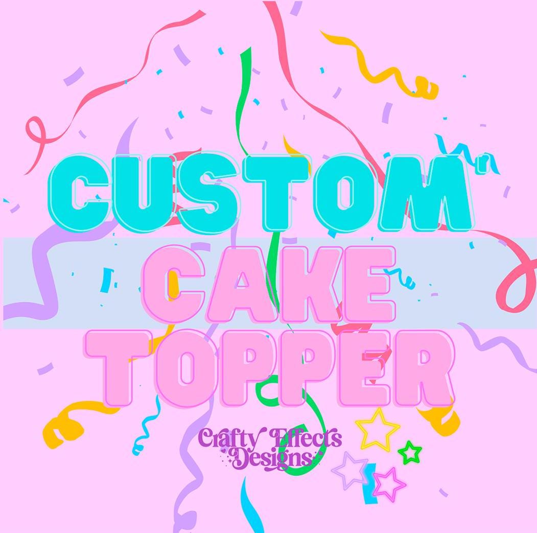 Custom Order Cake topper (new theme) character*
