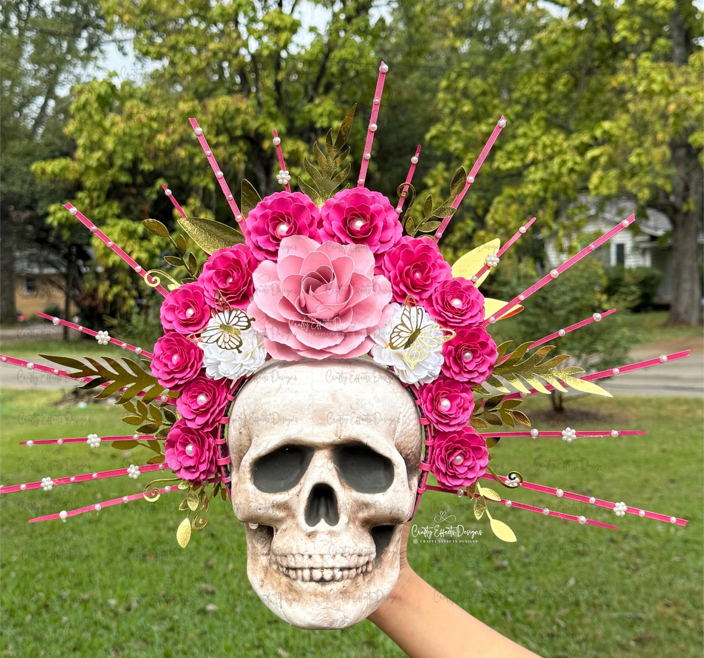 Corona del Día de los Muertos, Corona de pinchos, Corona floral, Disfraces de Halloween, Corona del Día de los Muertos, Corona, Corona del Día de los Muertos