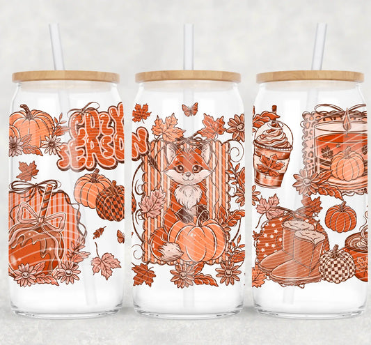 Pumpkin Spice Autumn Drinkware - Cozy Fall Vibes
