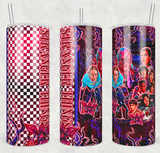 Hawkins Crew-Inspired Tumbler – For the Brave, the Weird & the Upside Down Ready