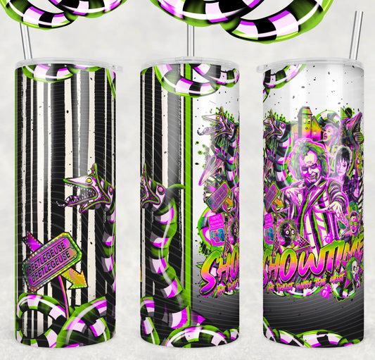 Beetlejuice-Inspired Tumbler – Strange & Unusual Just Like You
