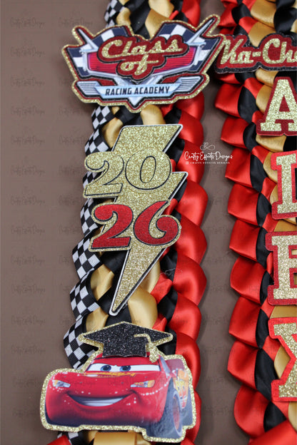 Race Car Graduation Grad Lei