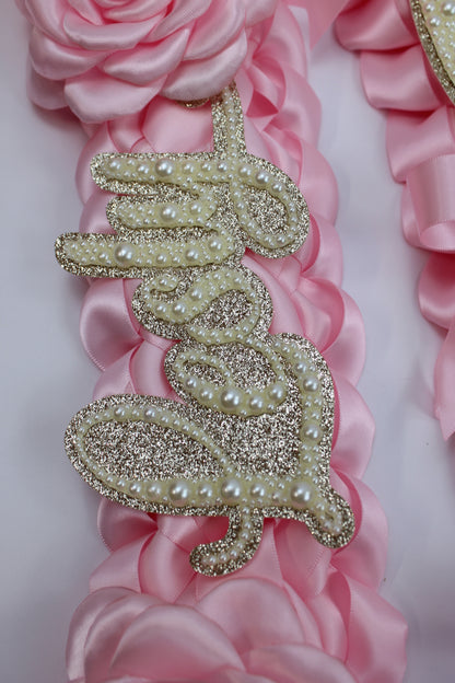Pink Coquette Graduation Lei