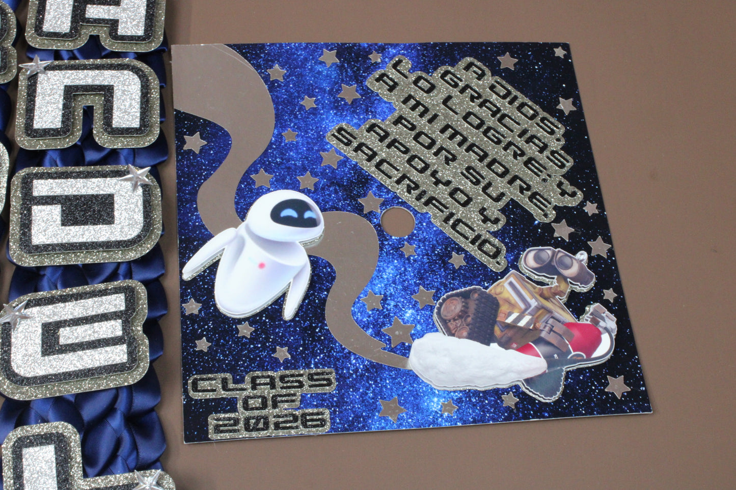 Robot Love Inspired Graduation Lei & Cap Topper Set – Custom Class of 2026