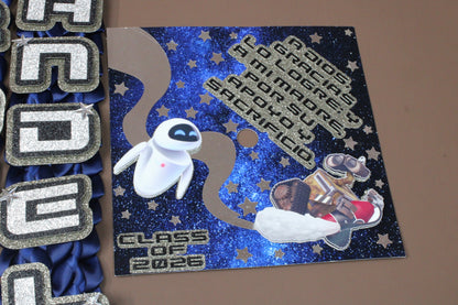 Robot Love Inspired Graduation Lei & Cap Topper Set – Custom Class of 2026