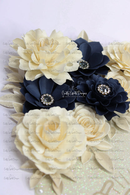 Graduation Cap Topper & Navy Blue Satin Ribbon Lei Bundle  San Judas Tadeo Edition | Class of 2026