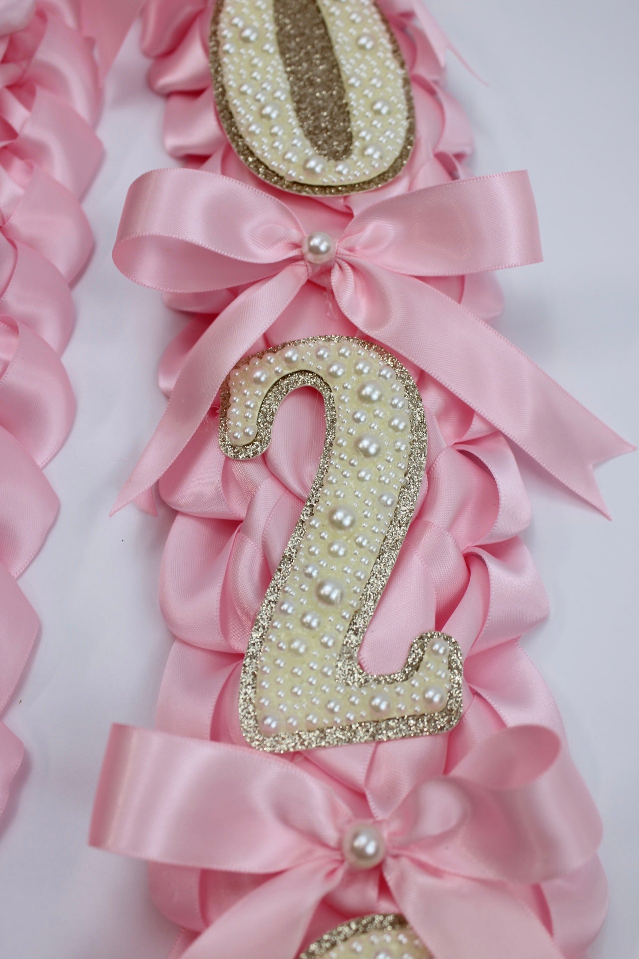 Pink Coquette Graduation Lei