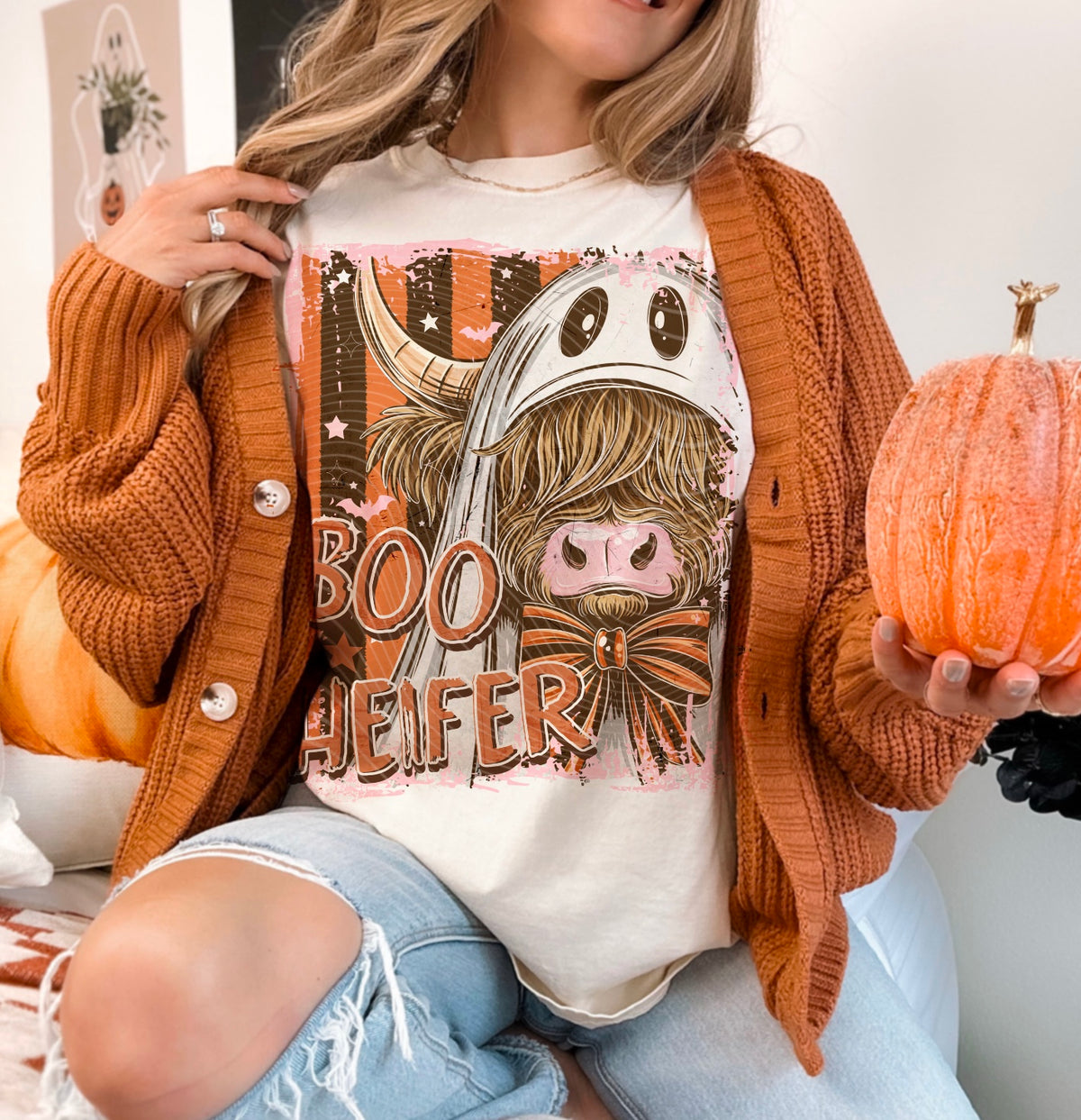 Boo Heifer Spooky Halloween Tee.