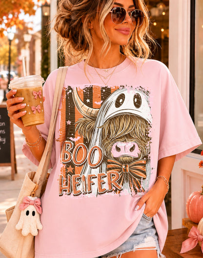 Boo Heifer Spooky Halloween Tee.