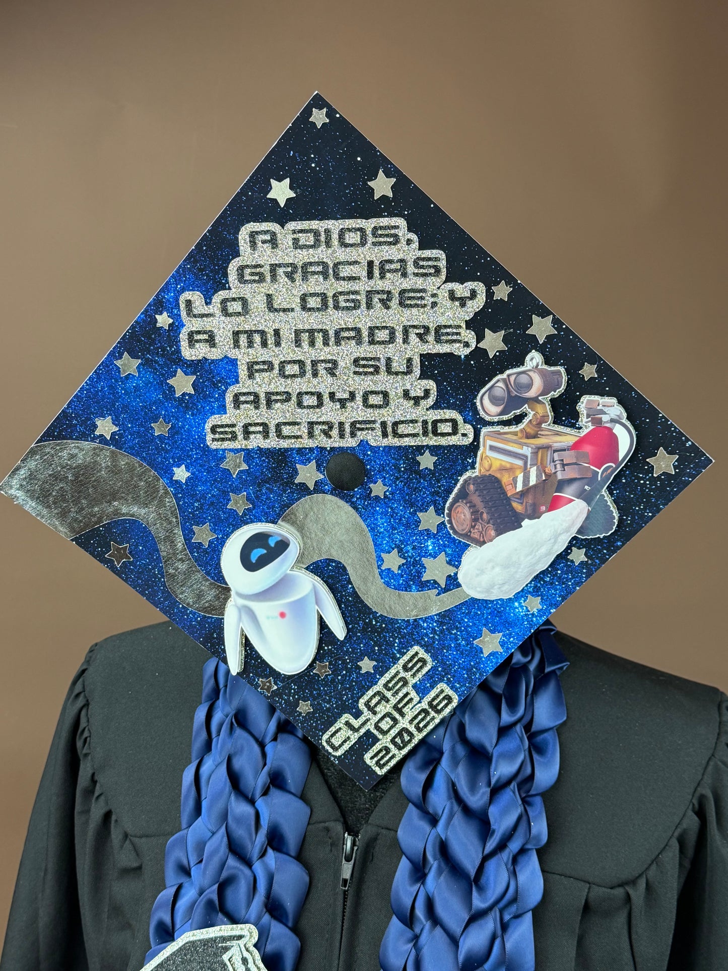 Robot Love Inspired Graduation Lei & Cap Topper Set – Custom Class of 2026