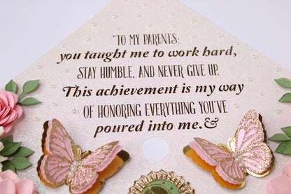 Graduation Cap Topper & Pink Satin Ribbon Lei Bundle – Virgen de Guadalupe Edition | Class of 2026