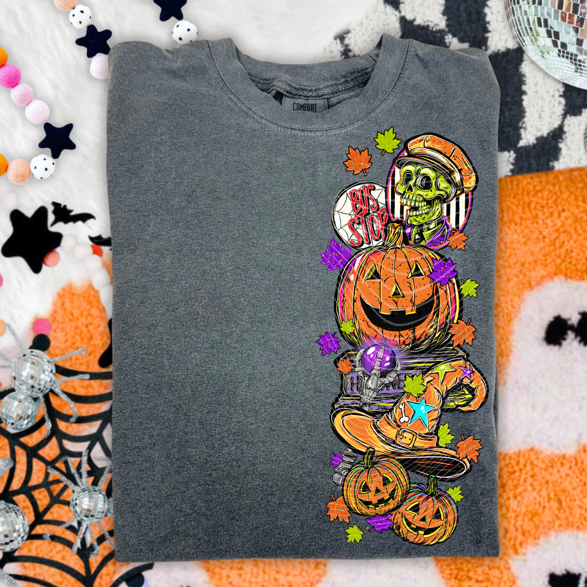 Halloween in town| Vintage Spooky Fall Shirt | Witchy Halloween T-Shirt
