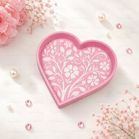 Talavera Heart Pearl & Rhinestone Tray