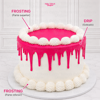Realistic Cake For Topper Display Stand | 3D Printed Photography Cake Prop for Product Photos