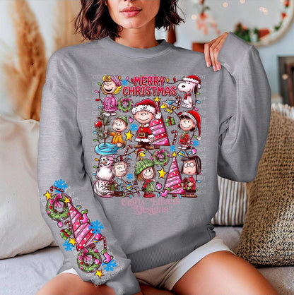 Christmas Sweatshirt: Peanuts Gang Holiday Crewneck