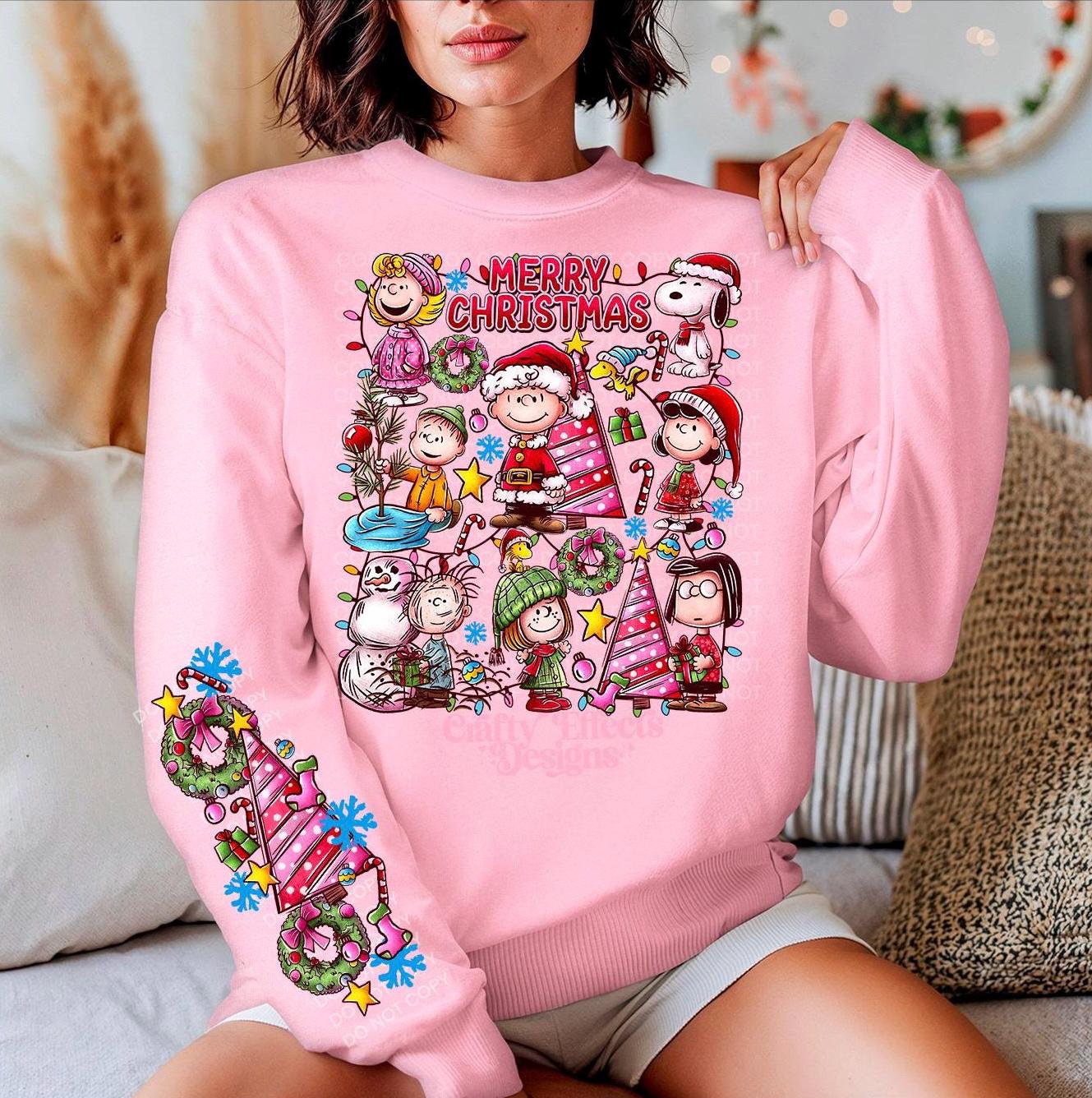 Christmas Sweatshirt: Peanuts Gang Holiday Crewneck