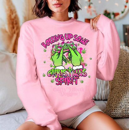 Sudadera navideña enrollada