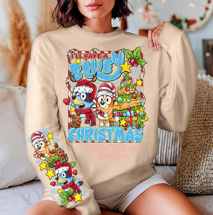 Blue Christmas Crewneck