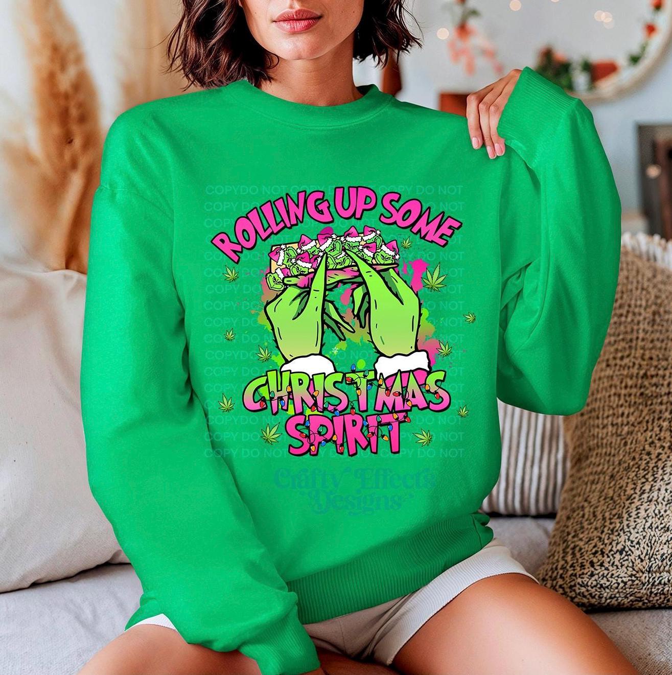 Sudadera navideña enrollada