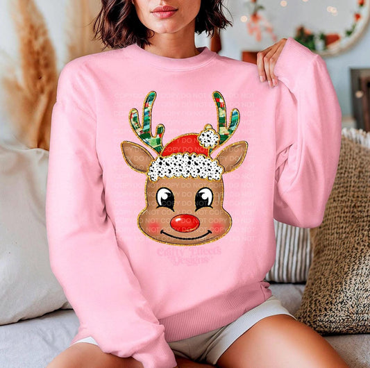 Christmas rudolph crewneck