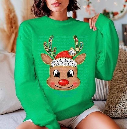 Christmas rudolph crewneck