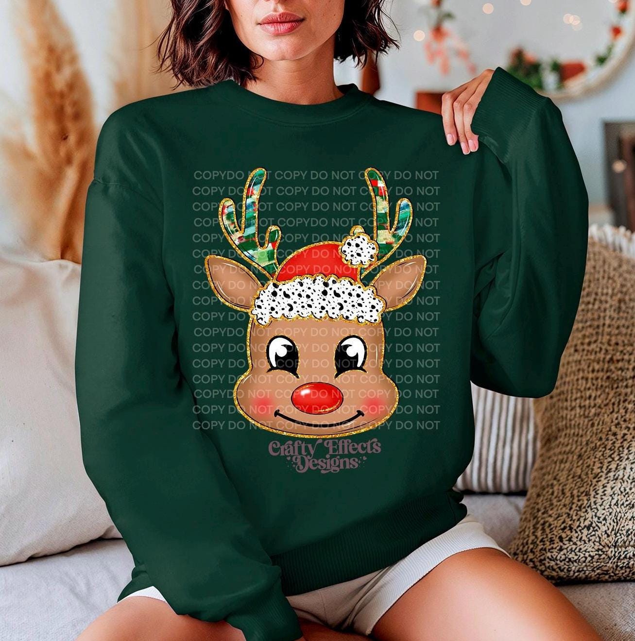 Christmas rudolph crewneck
