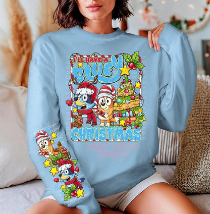 Blue Christmas Crewneck