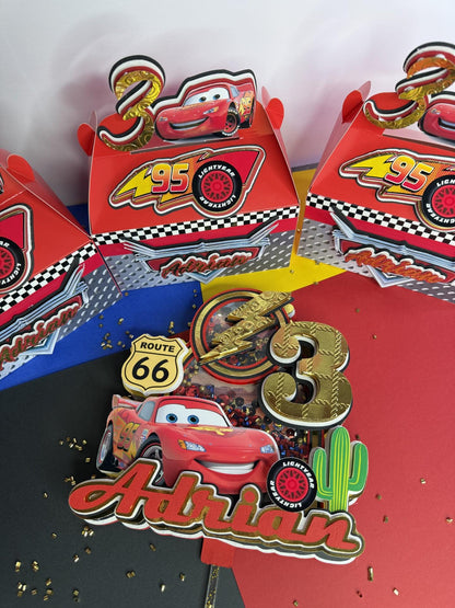 Cars Gable Box: Personalized Birthday Party Favor Boxes