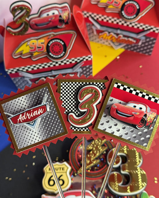 CARS Cupcake Toppers CARS Party Decor cake topper cars party