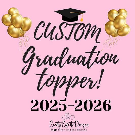 Custom Graduation Cap Topper: 3D Paper Flowers, Personalized Design