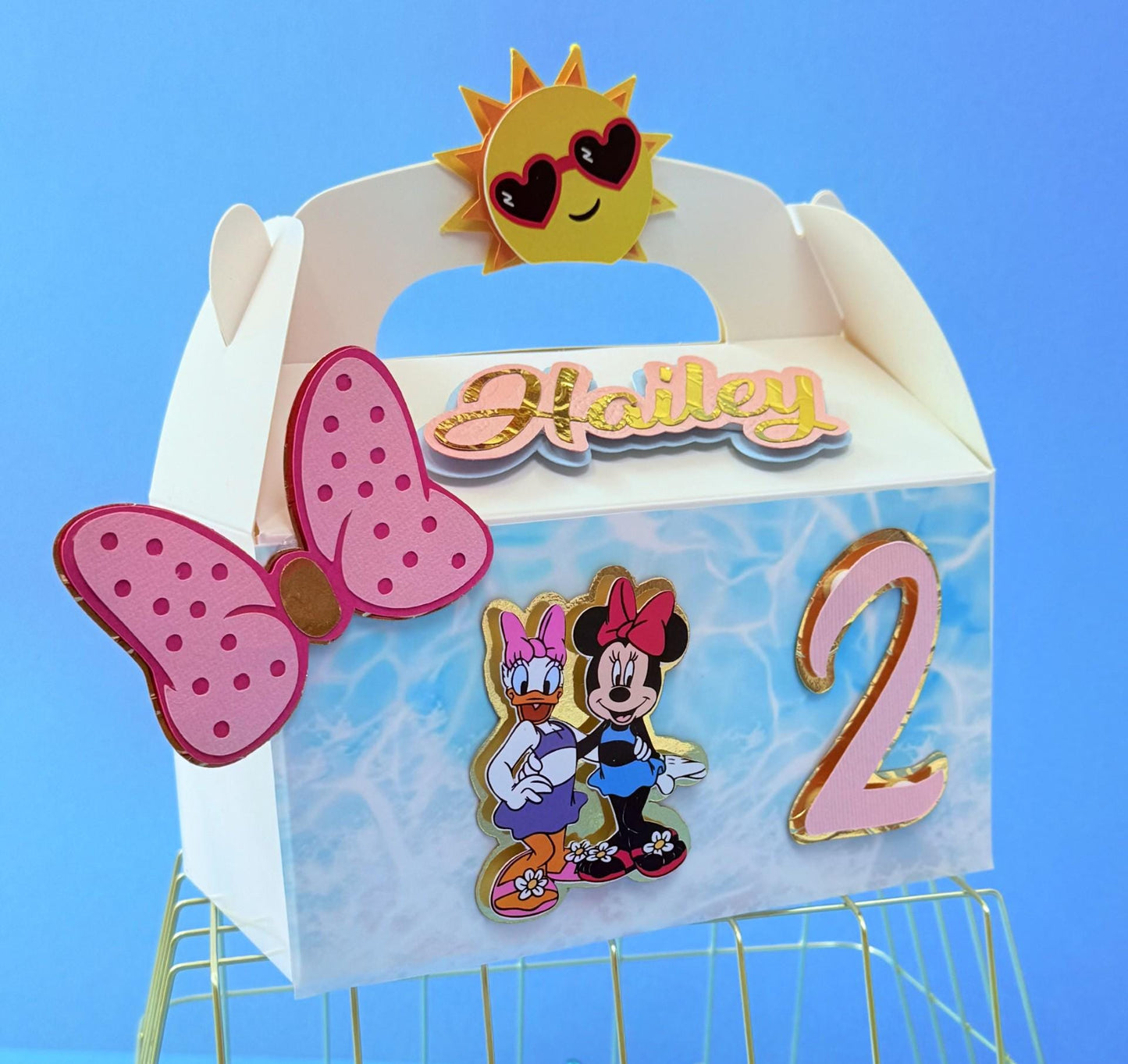 Caja personalizada para obsequios de fiesta: Decoración de lujo para el primer cumpleaños