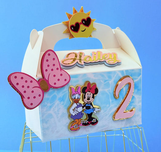 Caja personalizada para obsequios de fiesta: Decoración de lujo para el primer cumpleaños