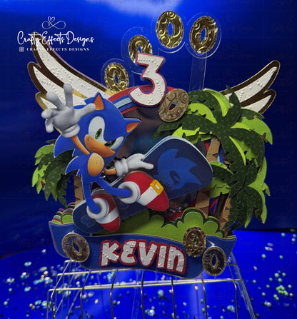 Boy Luxury Shaker Cake Topper