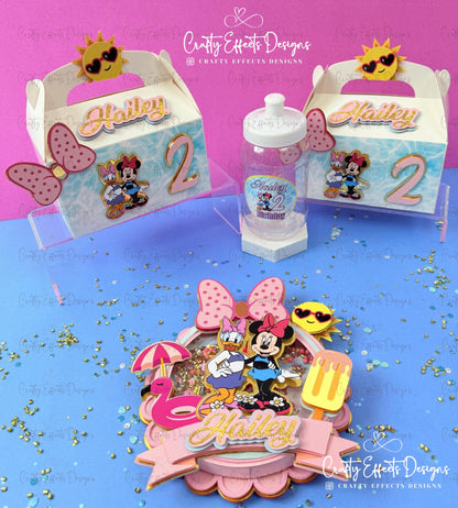 Caja personalizada para obsequios de fiesta: Decoración de lujo para el primer cumpleaños