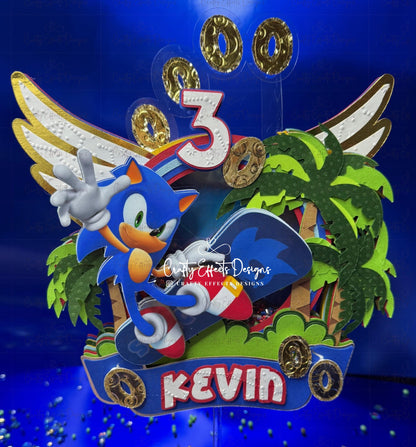 Boy Luxury Shaker Cake Topper