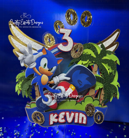 Boy Luxury Shaker Cake Topper