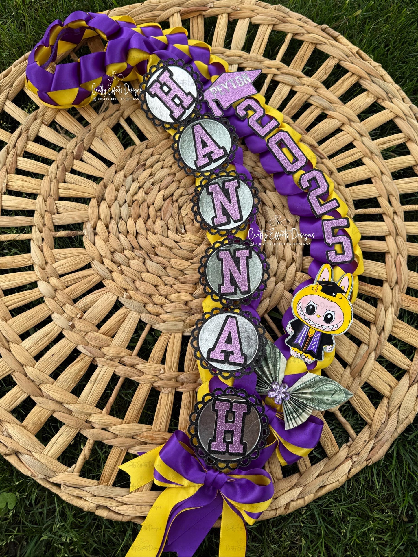 Lei de cinta de graduación 2025: Regalo trenzado personalizado para graduados