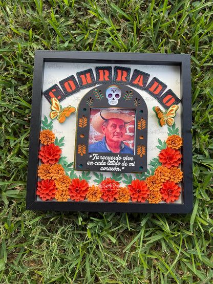Shadow Box | Memorial Shadow Box | ofrenda | Memorial Shadow Box for ofrenda | day of the dead decor dia de los muertos,recuerdame Xóchitl