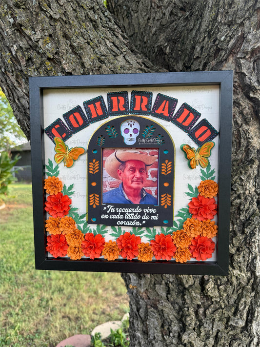 Shadow Box | Memorial Shadow Box | ofrenda | Memorial Shadow Box for ofrenda | day of the dead decor dia de los muertos,recuerdame Xóchitl