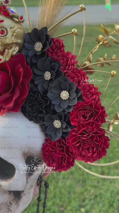 Dia de los muertos crown, Spike Crown, Floral Crown, Halloween Costumes, Day of the dead crown, Crown, Corona Dia de los Muertos